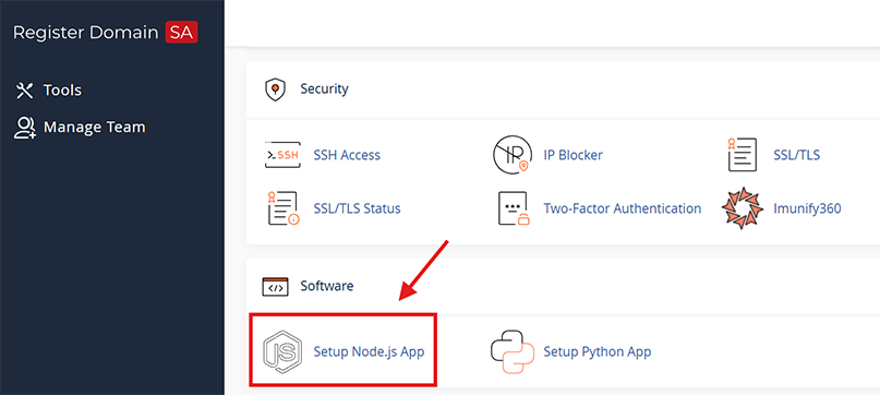 Setup Node.js App in cPanel (CloudLinux Node.js Selector)